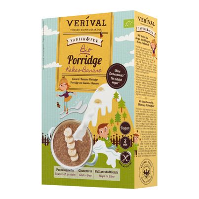 Bio Porridge Kakao Banane 350g - 6er Vorteilspack von Verival