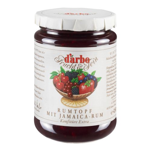 Darbo Rumtopf Mehrfruchtkonfitüre Extra mit Jamaica Rum 450g