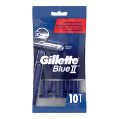 Blue II fixed head disposable razor 10 pieces by Gillette