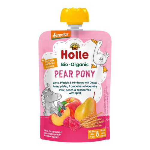 Organic Pouchy Pear Pony 100g - value pack of 12 from Holle