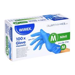 Handschuhe Nitrile M blau 100Stück von Wimex