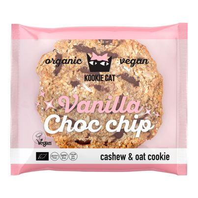 Bio Vanilla Choc chip Cookie 50g - 12er Vorteilspack von Kookie Cat