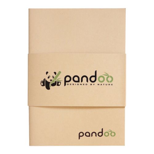 Organic bamboo notebooks DIN A4 - value pack of 5 from Pandoo