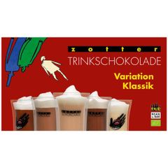 Organic drinking chocolate variation Classic 5x22g 110g - 6 pieces benefit pack from Zotter