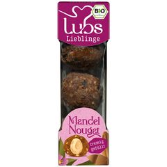 Bio Fruchtkugeln mit Mandelnougat 60g - 12er Vorteilspack von Lubs
