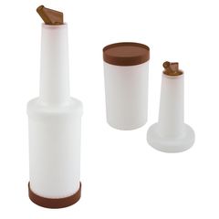 Servierflasche komplett braun 1l von Contacto Bander