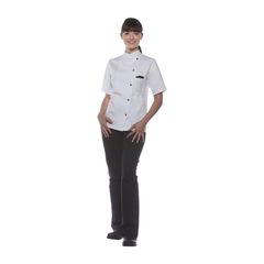 Damen Kochjacke Greta weiß 36 von Karlowsky Passion
