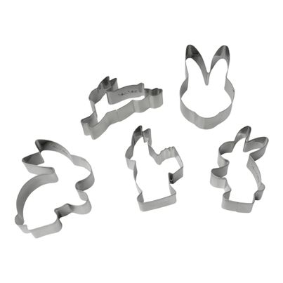 Easter Bunny Cookie Cutter Set 5 pieces from Zenker