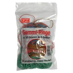 Gummiringe 4 Größen sortiert  50g von Zimmermann Verpackungen