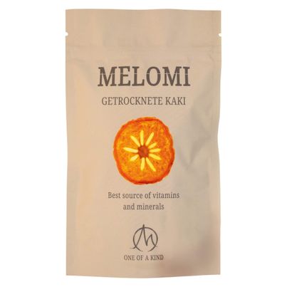 Getrocknete Kakis in Scheiben 70g - Trockenfrüchte von Melomi