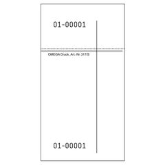 Waiter’s notepad 14x75 white, 100 sheets – 10-pack value pack from Omega