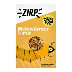 ZIRP  Mehlwürmer Natur 18g - Zum Kochen oder gleich essen - Ideal als Topping geeignet - Köstlich knuspriger Geschmack