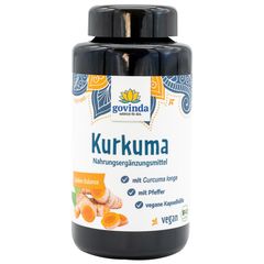 Bio Kurkuma Kapseln 200 Stück 100g - 6er Vorteilspack von Govinda