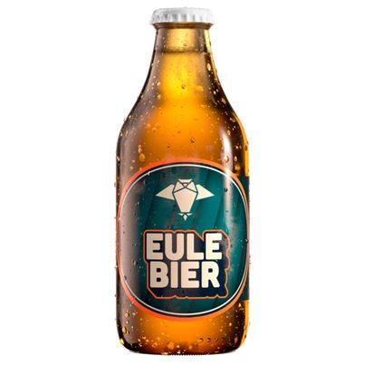 Eule Bier 330ml - Bier mit belebender Wirkung - Fruchtige Hopfenaromen - pilsig bitter am Gaumen -naturtrüb - hell - herrlich von EULE Bier