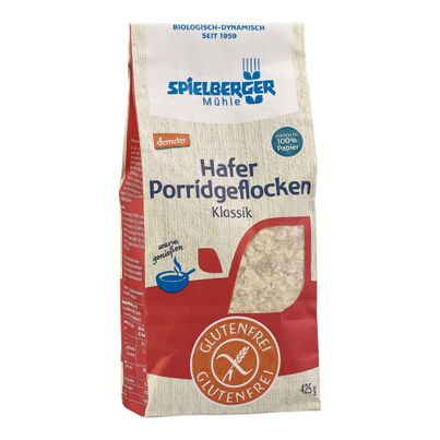 Bio Glf. Hafer Porridgeflocken Kl. 425g - 6er Vorteilspack von Spielberger Mühle