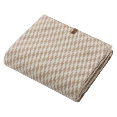 Order Wool Blanket Wave Color Natural Beige 160x200cm by David