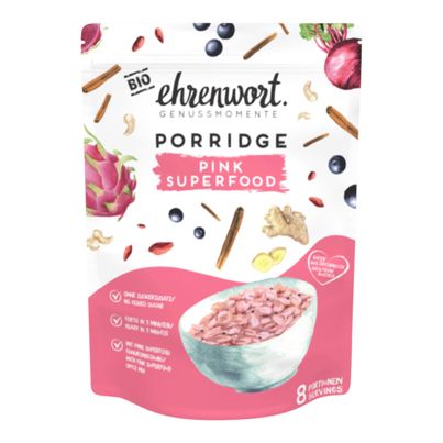 Bio Pink Superfood Porridge 400g - 6er Vorteilspack von Ehrenwort Genussmomente