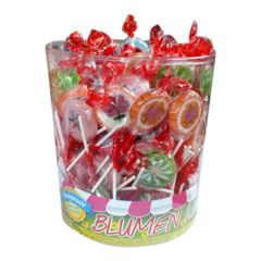 Blumen Lolly 8g - 100er Vorteilspack von Gschwandtner Süßwaren