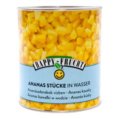 Ananasstücke in Wasser 3ml von Happy Frucht