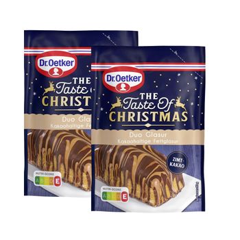 Dr. Oetker Duo Glasur Zimt-Kakao 125g 2er-Pack