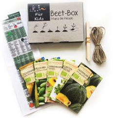 Bio Beet Box - Für Kids - Saatgut Set inklusive Pflanzkalender und Zubehör - Geschenkidee für Hobbygärtner