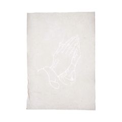 Handgeschöpftes Büttenpapier mit Wasserzeichen - Betende Hände - DIN A4 von Naturpapier Lampersberger