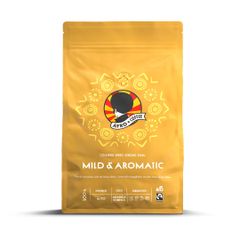 Bio AFRO COFFEE Mild & Aromatic Premium Kaffeebohnen 500g - Fairtrade Arabica & Robusta Kaffee ganze Bohnen von AFRO COFFEE