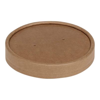 Natural lid for soup cup 345ml - 25 pieces