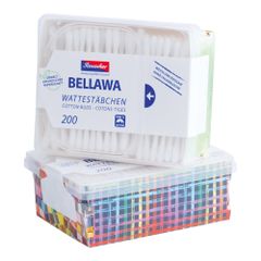 Wattestäbchen Deko Box 200Stück von Bellawa