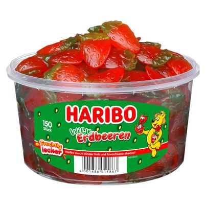 HARIBO Wilde Erdbeeren Großpackung 150 Stück