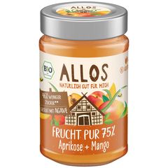 Bio Fruchtaufstrich 75% Aprikose Mango 200g - 6er Vorteilspack von Allos