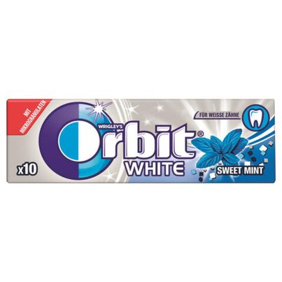 Orbit Chewing Gum White Sweet Mint sugar free 10s - value pack of 30 from Orbit