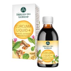 Curcuma Liquid+ – Immun-Tonikum mit Curcuma, Ingwer, Zink & Vitamin C – Nahrungsergänzungsmittel 200ml von Säulen des Lebens