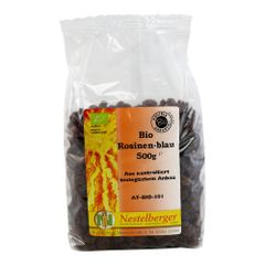 Bio Rosinen blau getrocknet 500g von Nestelberger