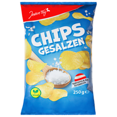 Chips gesalzen 250g von Jeden Tag