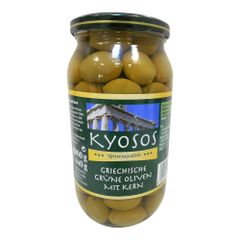Oliven grün mit Kern 1000g von Kyosos