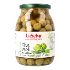 Bio Grüne Oliven in Salzlake 1000g - 2er Vorteilspack von La Selva