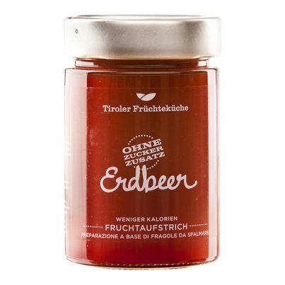 TFK  Erdbeer Fruchtaufstr.o.Z. 390g von Unterweger Konfitüren 