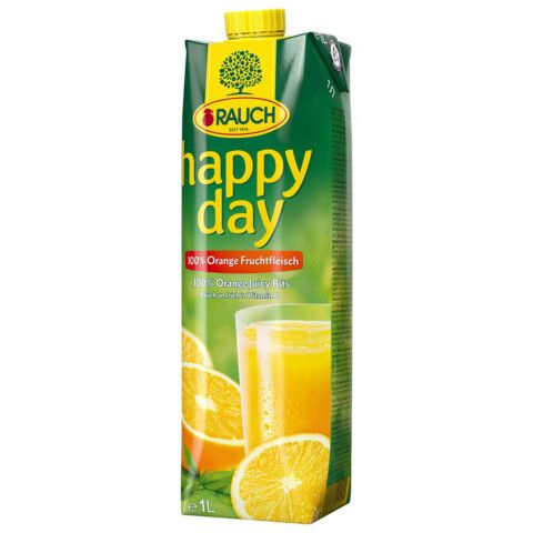 Orange + pulp 100 percent 1000ml from Happy Day