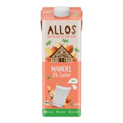Bio Mandel Drink naturell 1000ml - 6er Vorteilspack von Allos