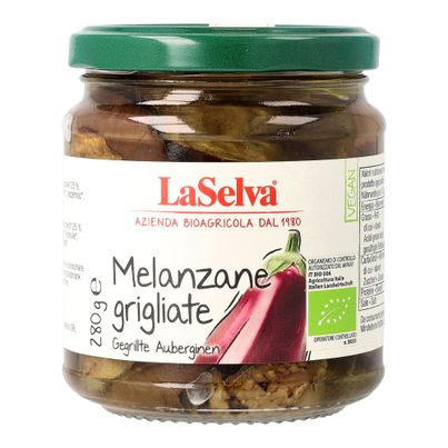 Bio Gegrillte Auberginen /Olivenöl 280g - 6er Vorteilspack von La Selva