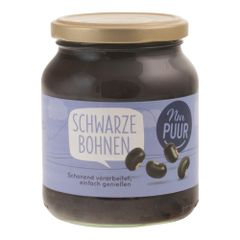 Bio Schwarze Bohnen 350g - 6er Vorteilspack von Nur Puur