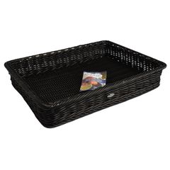 Korb schwarz PP 40x30x7cm von Saleen