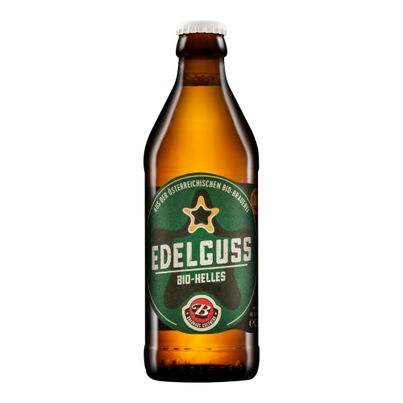Bio Edelguss Helles Vollbier MW 330ml - 24er Vorteilspack von Brauhaus Gusswerk