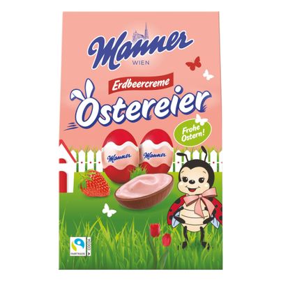 Manner Erdbeercreme Ostereier 150g