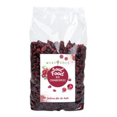 Bio Cranberries 1000g von Wertvoll