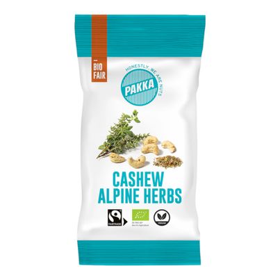 Bio Cashew Alpenkräuter 30g - 24er Vorteilspack von Pakka