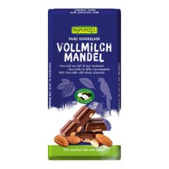 Bio VM Schokolade mit Mandeln  200g - 8er Vorteilspack von Rapunzel Naturkost