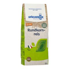 Bio Rundkornreis natur 500g - 4er Vorteilspack von Spielberger Mühle