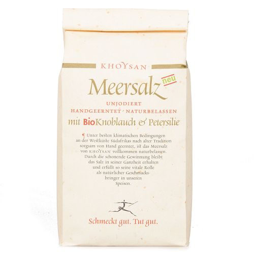 Meersalz mit Bio Knoblauch und Petersilie Nachfüllpackung 1000g von Khoysan